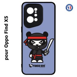 Coque pour Oppo Find X5 PANDA BOO© Ninja Boo noir - coque humour