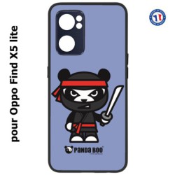 Coque pour Oppo Find X5 lite PANDA BOO© Ninja Boo noir - coque humour