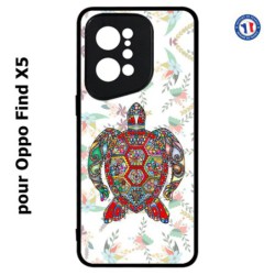 Coque pour Oppo Find X5 Tortue art floral