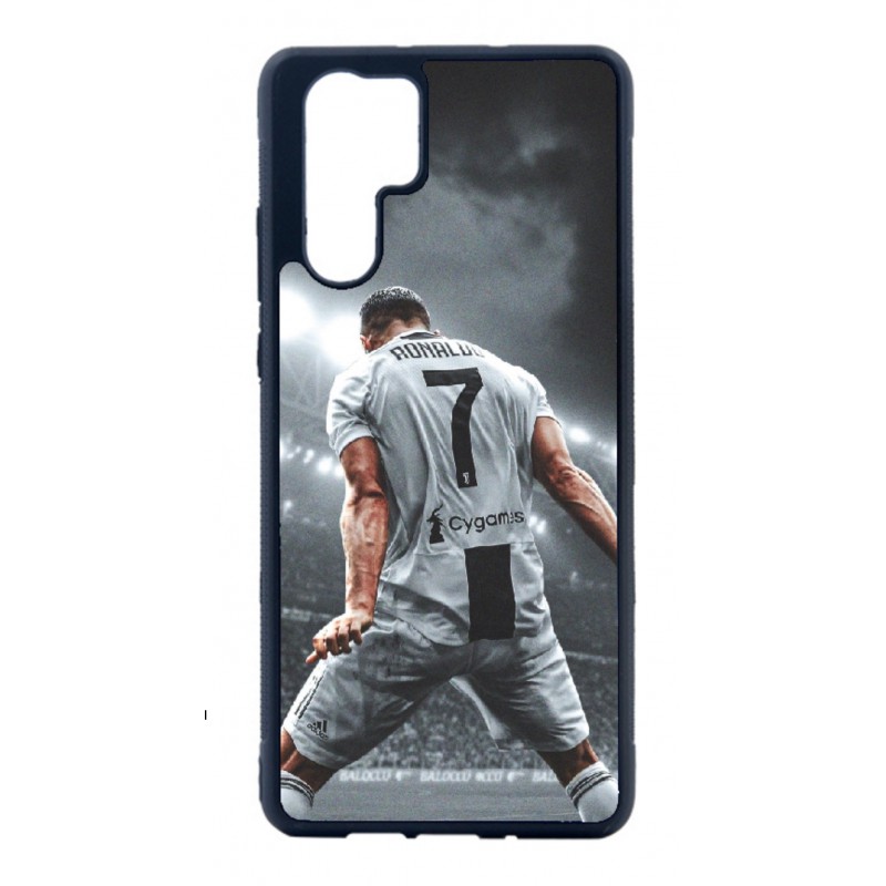Coque noire pour Huawei Mate 10 Pro Cristiano Ronaldo Juventus Turin Football stade