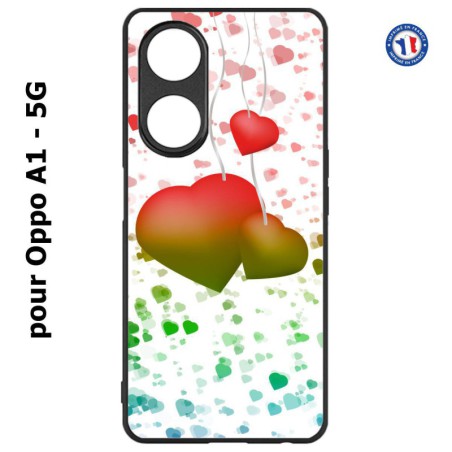 Coque pour Oppo A1 - 5G fond coeur amour love