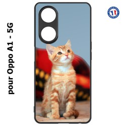 Coque pour Oppo A1 - 5G Adorable chat - chat robe cannelle