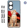 Coque pour Oppo A98 - 5G Adorable chat - chat robe cannelle