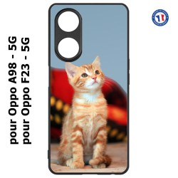Coque pour Oppo F23 - 5G Adorable chat - chat robe cannelle