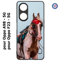 Coque pour Oppo A98 - 5G Coque cheval robe pie - bride cheval