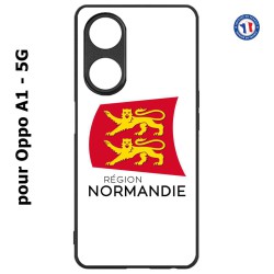 Coque pour Oppo A1 - 5G Logo Normandie - Écusson Normandie - 2 léopards