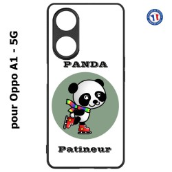Coque pour Oppo A1 - 5G Panda patineur patineuse - sport patinage