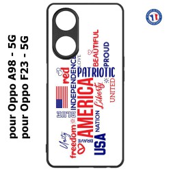 Coque pour Oppo A98 - 5G USA lovers - drapeau USA - patriot