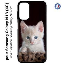 Coque pour Samsung Galaxy M13 (4G) Bébé chat tout mignon - chaton yeux bleus