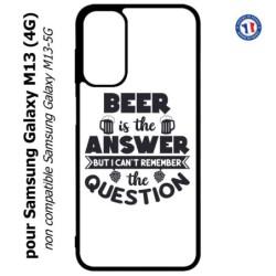 Coque pour Samsung Galaxy M13 (4G) Beer is the answer Humour Bière