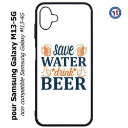 Coque pour Samsung Galaxy M13-5G Save Water Drink Beer Humour Bière