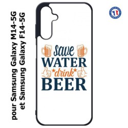 Coque pour Samsung Galaxy M14-5G et F14-5G Save Water Drink Beer Humour Bière
