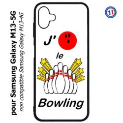Coque pour Samsung Galaxy M13-5G J'aime le Bowling