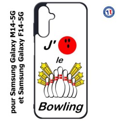 Coque pour Samsung Galaxy M14-5G et F14-5G J'aime le Bowling