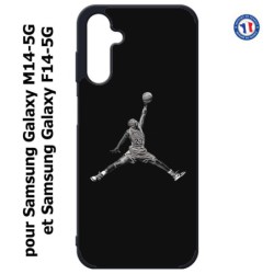 Coque pour Samsung Galaxy M14-5G et F14-5G Michael Jordan 23 shoot Chicago Bulls Basket