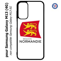 Coque pour Samsung Galaxy M13 (4G) Logo Normandie - Écusson Normandie - 2 léopards