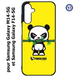 Coque pour Samsung Galaxy M14-5G et F14-5G PANDA BOO© Bamboo à pleine dents - coque humour