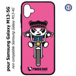 Coque pour Samsung Galaxy M13-5G PANDA BOO© Moto Biker - coque humour