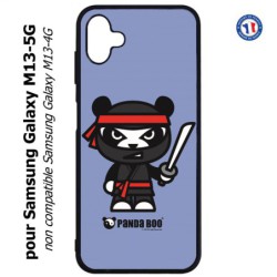 Coque pour Samsung Galaxy M13-5G PANDA BOO© Ninja Boo noir - coque humour