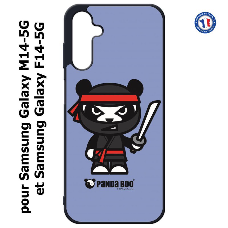 Coque pour Samsung Galaxy M14-5G et F14-5G PANDA BOO© Ninja Boo noir - coque humour