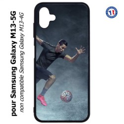 Coque pour Samsung Galaxy M13-5G Cristiano Ronaldo club foot Turin Football course ballon