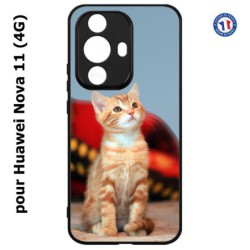 Coque pour Huawei Nova 11 4G Adorable chat - chat robe cannelle