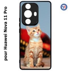 Coque pour Huawei Nova 11 Pro Adorable chat - chat robe cannelle