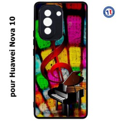 Coque pour Huawei Nova 10 clé de sol piano - solfège - musique