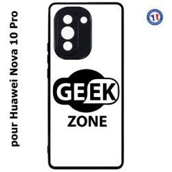 Coque pour Huawei Nova 10 Pro Logo Geek Zone noir & blanc