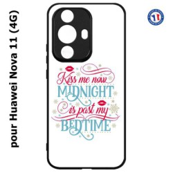 Coque pour Huawei Nova 11 4G Kiss me now Midnight is past my Bedtime amour embrasse-moi