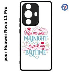 Coque pour Huawei Nova 11 Pro Kiss me now Midnight is past my Bedtime amour embrasse-moi