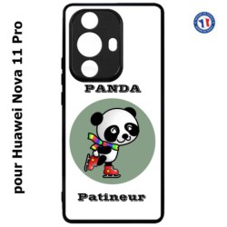 Coque pour Huawei Nova 11 Pro Panda patineur patineuse - sport patinage