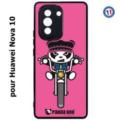 Coque pour Huawei Nova 10 PANDA BOO© Moto Biker - coque humour