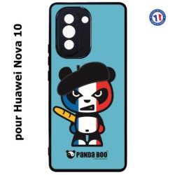 Coque pour Huawei Nova 10 PANDA BOO© Français béret baguette - coque humour
