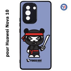 Coque pour Huawei Nova 10 PANDA BOO© Ninja Boo noir - coque humour