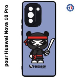 Coque pour Huawei Nova 10 Pro PANDA BOO© Ninja Boo noir - coque humour