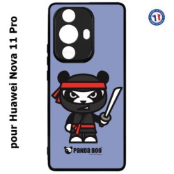 Coque pour Huawei Nova 11 Pro PANDA BOO© Ninja Boo noir - coque humour