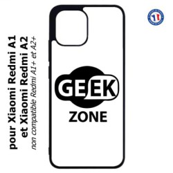 Coque pour Xiaomi Redmi A1 et A2 - Logo Geek Zone noir & blanc