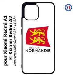 Coque pour Xiaomi Redmi A1 et A2 - Logo Normandie - Écusson Normandie - 2 léopards