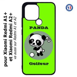Coque pour Xiaomi Redmi A1+ et A2+ - Panda golfeur - sport golf - panda mignon