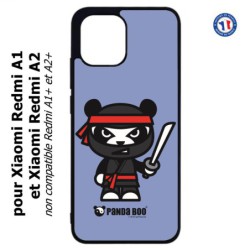 Coque pour Xiaomi Redmi A1 et A2 - PANDA BOO© Ninja Boo noir - coque humour