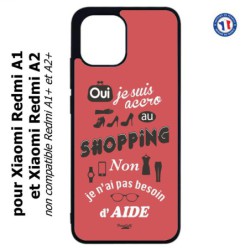 Coque pour Xiaomi Redmi A1 et A2 - ProseCafé© coque Humour : OUI je suis accro au Shopping