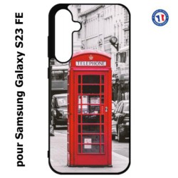 Coque pour Samsung S23 FE - Cabine téléphone Londres - Cabine rouge London