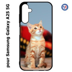 Coque pour Samsung A25 5G - Adorable chat - chat robe cannelle
