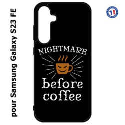 Coque pour Samsung S23 FE - Nightmare before Coffee - coque café