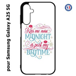 Coque pour Samsung A25 5G - Kiss me now Midnight is past my Bedtime amour embrasse-moi