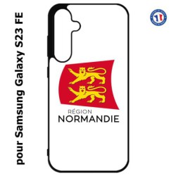 Coque pour Samsung S23 FE - Logo Normandie - Écusson Normandie - 2 léopards