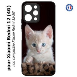 Coque pour Xiaomi Redmi 12 (4G) - Bébé chat tout mignon - chaton yeux bleus