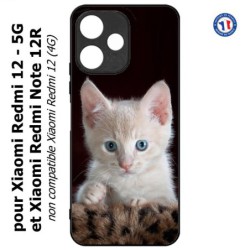Coque pour Xiaomi Redmi 12 5G - Bébé chat tout mignon - chaton yeux bleus