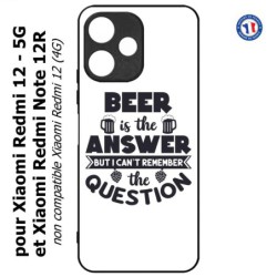 Coque pour Xiaomi Redmi 12 5G - Beer is the answer Humour Bière
